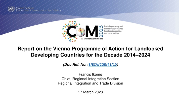 report on the vienna programme of action