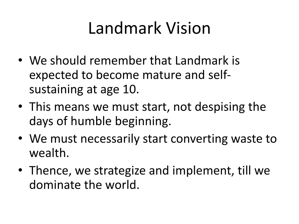 landmark vision 2