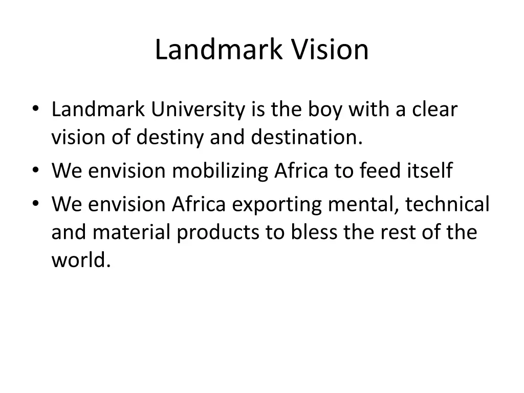 landmark vision