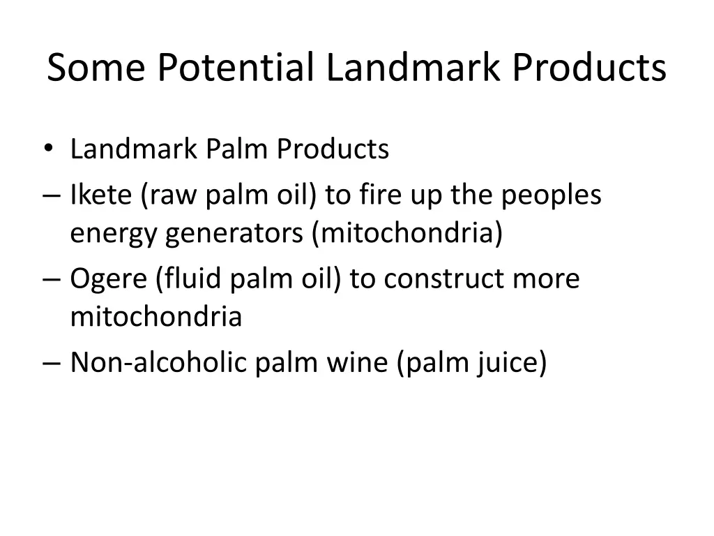 some potential landmark products 3