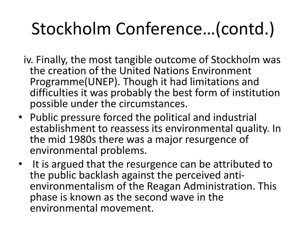 stockholm conference contd