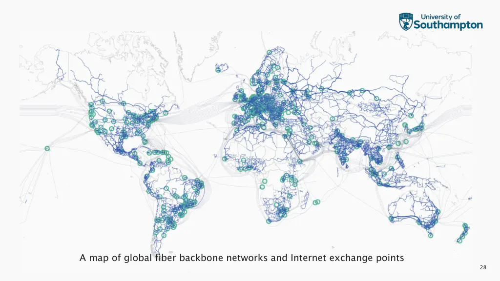 a map of global fiber backbone networks