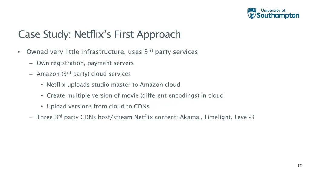 case study netflix s first approach