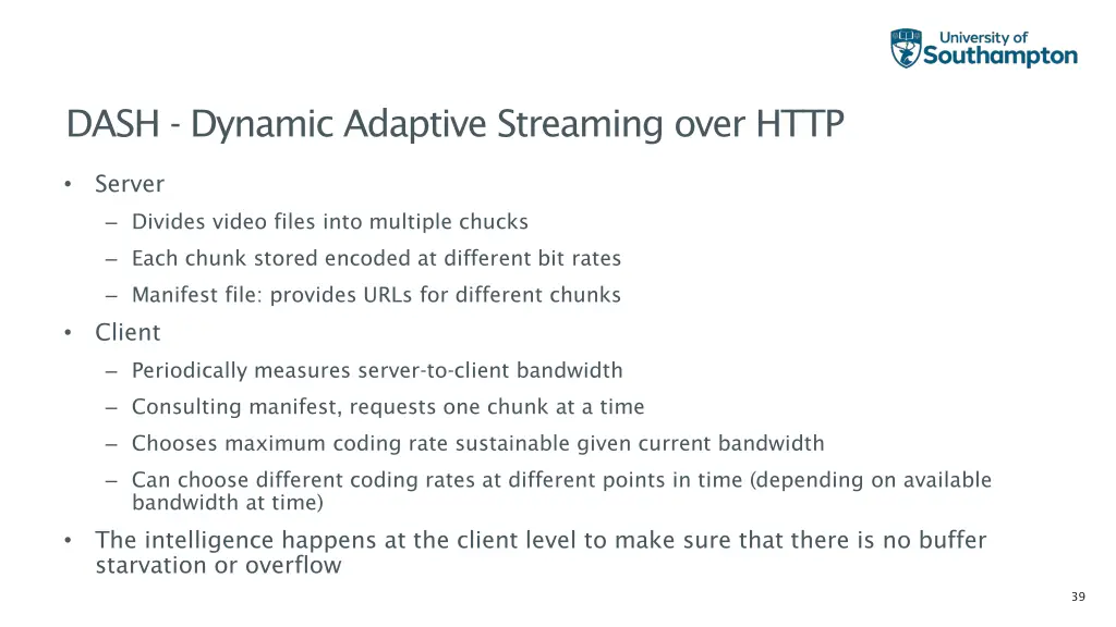 dash dynamic adaptive streaming over http