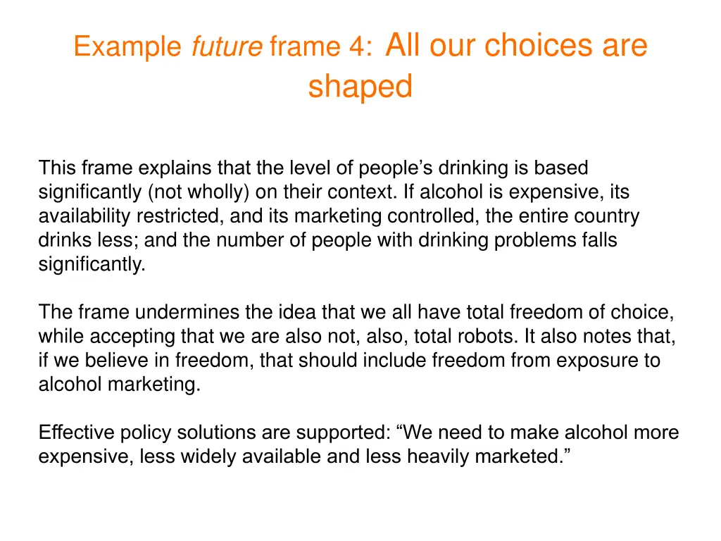 example future frame 4 all our choices are shaped