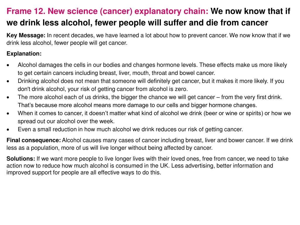 frame 12 new science cancer explanatory chain