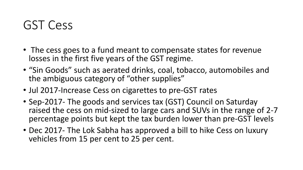 gst cess