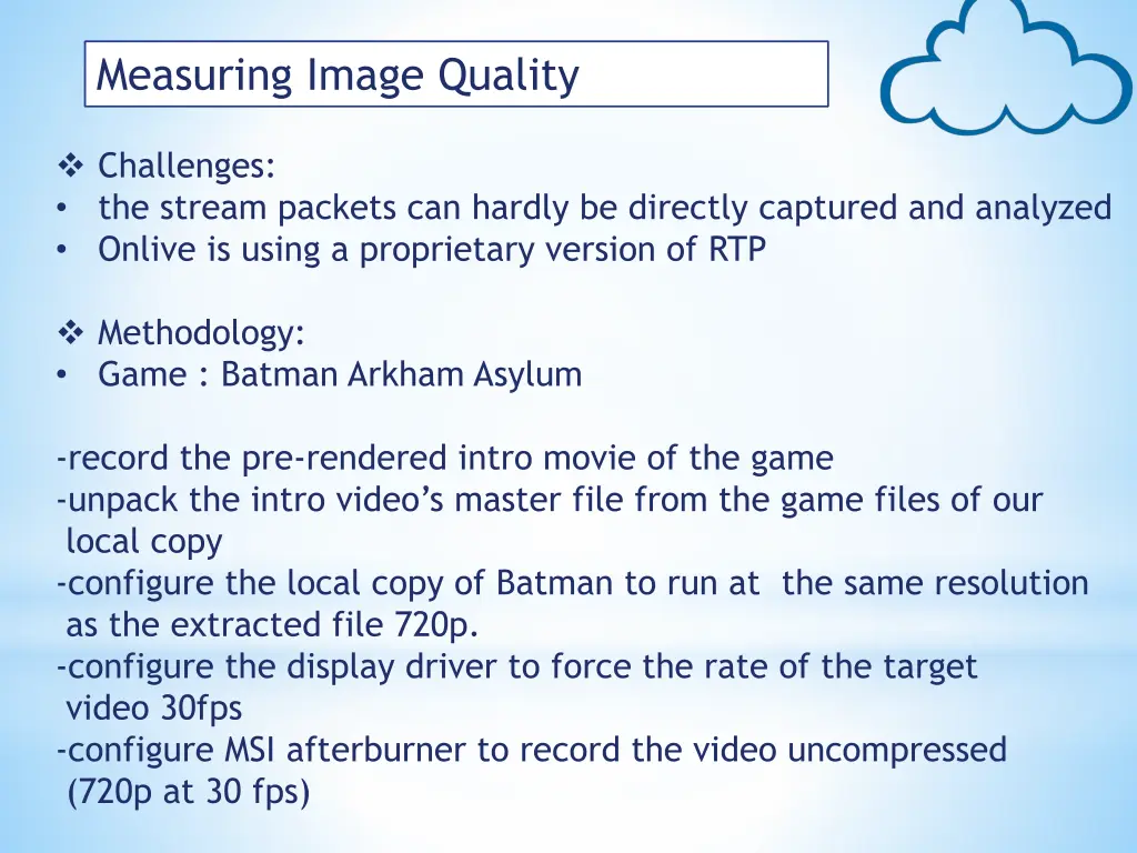 measuring image quality