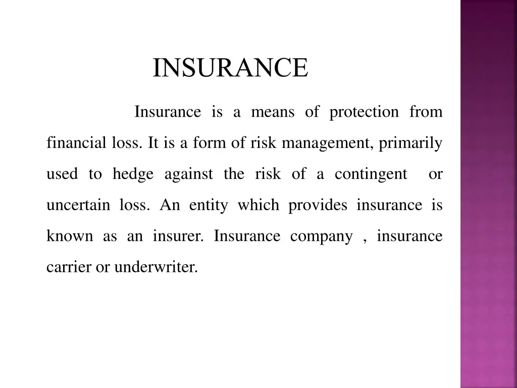 insurance