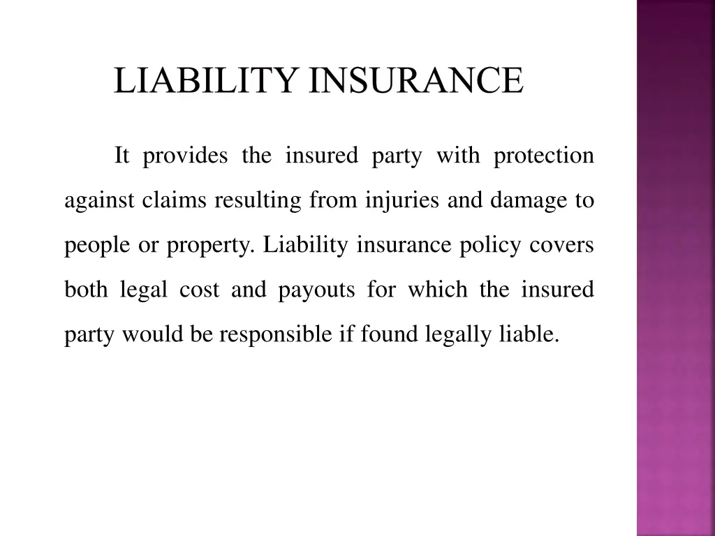 liability insurance