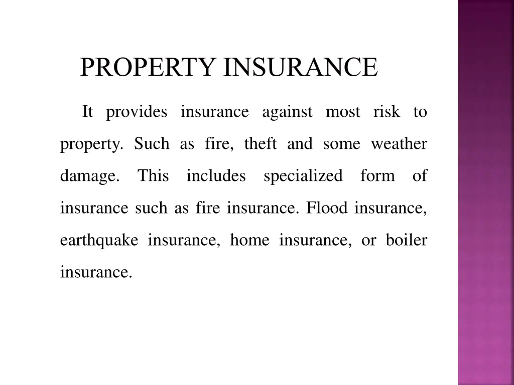 property insurance