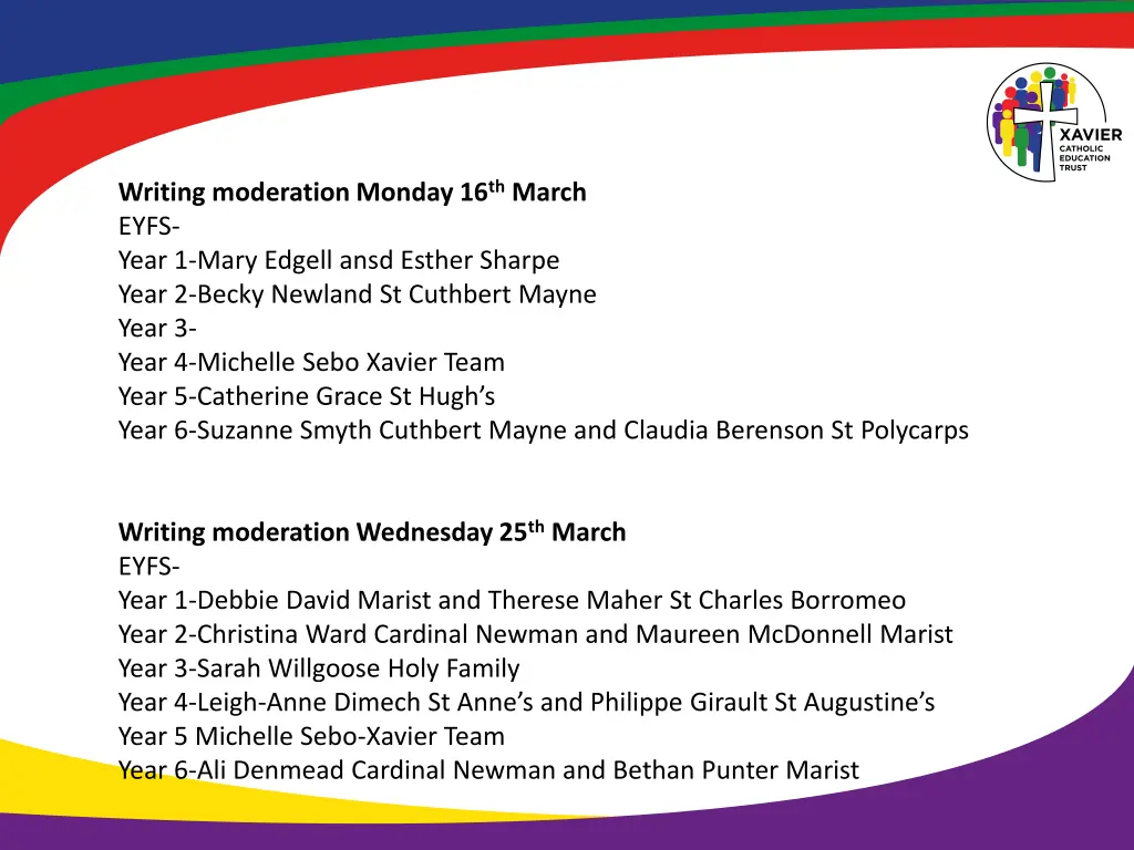 writing moderation monday 16 th march eyfs year