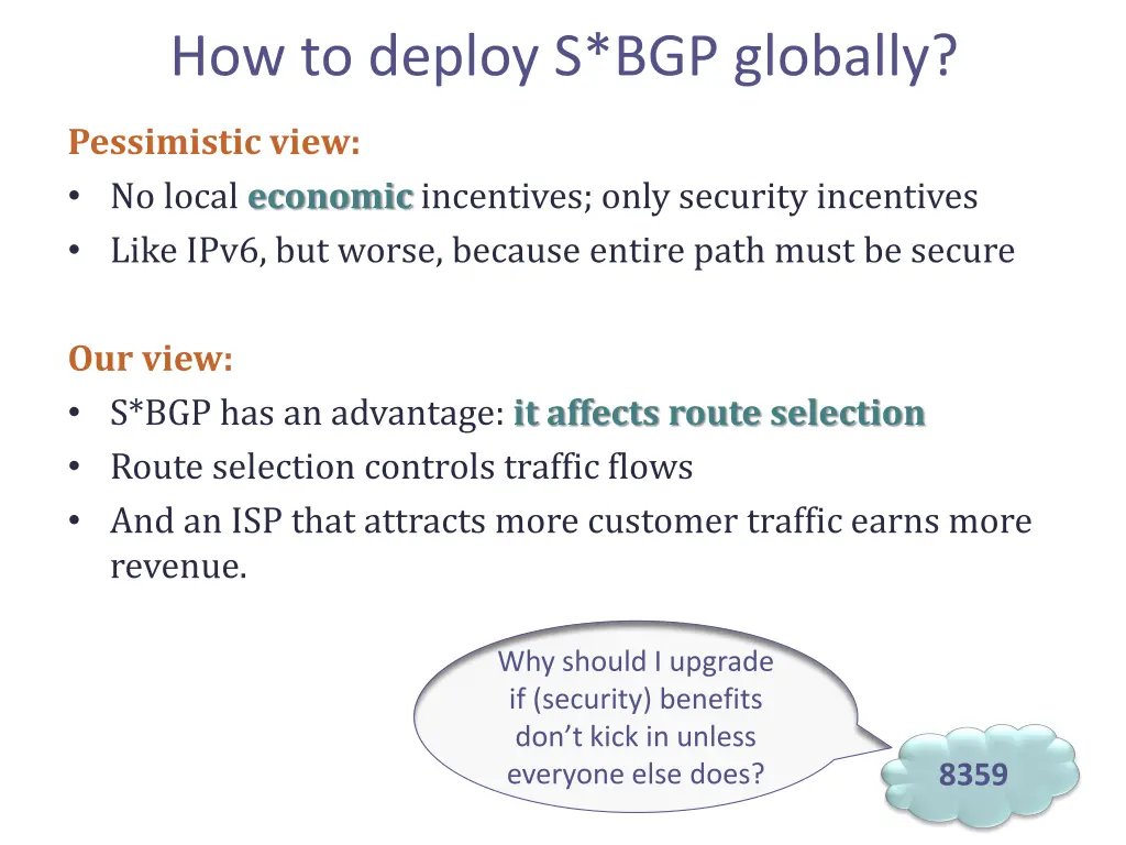 how to deploy s bgp globally