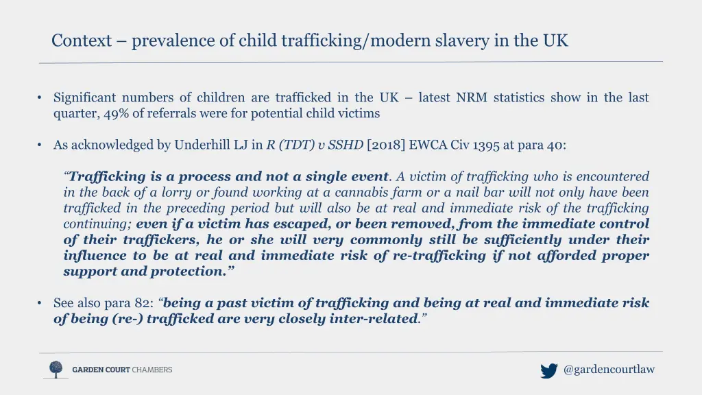 context prevalence of child trafficking modern