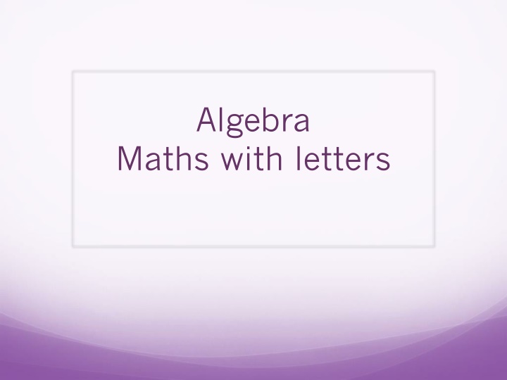 algebra