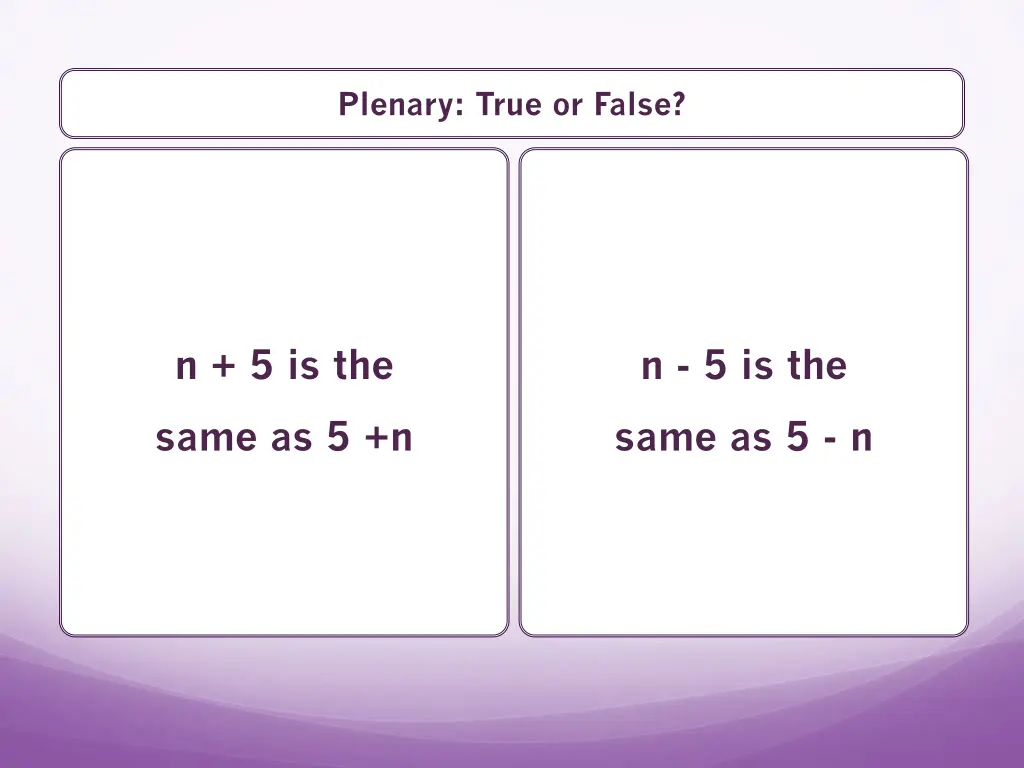 plenary true or false 1