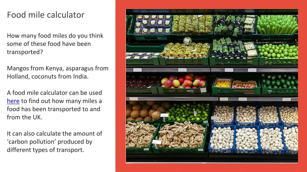 food mile calculator