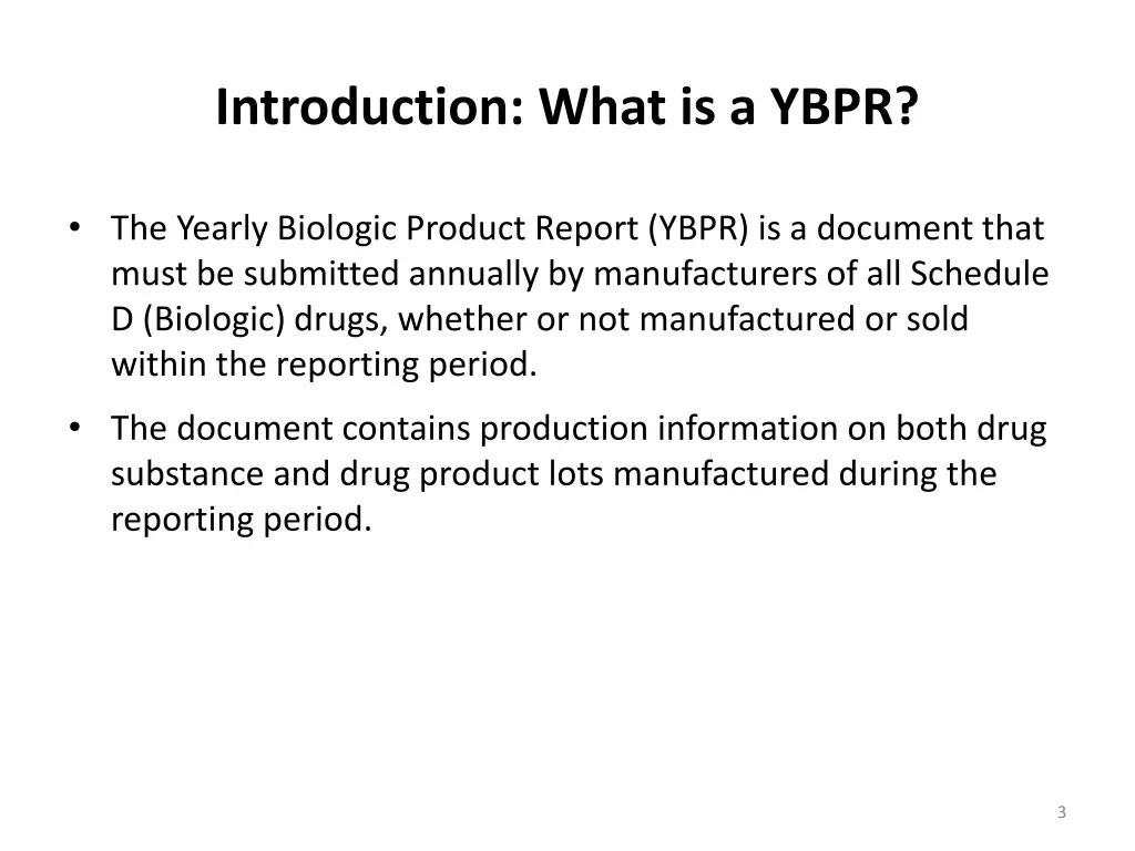 introduction what is a ybpr