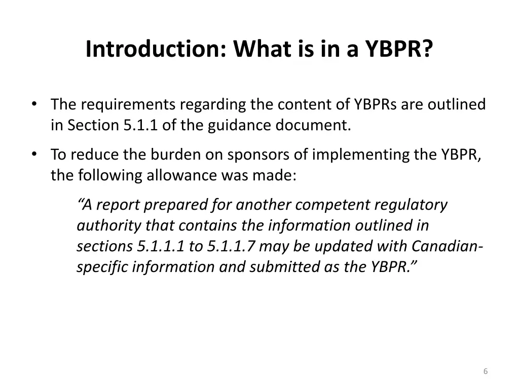 introduction what is in a ybpr