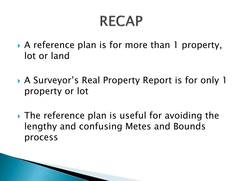 a reference plan is for more than 1 property