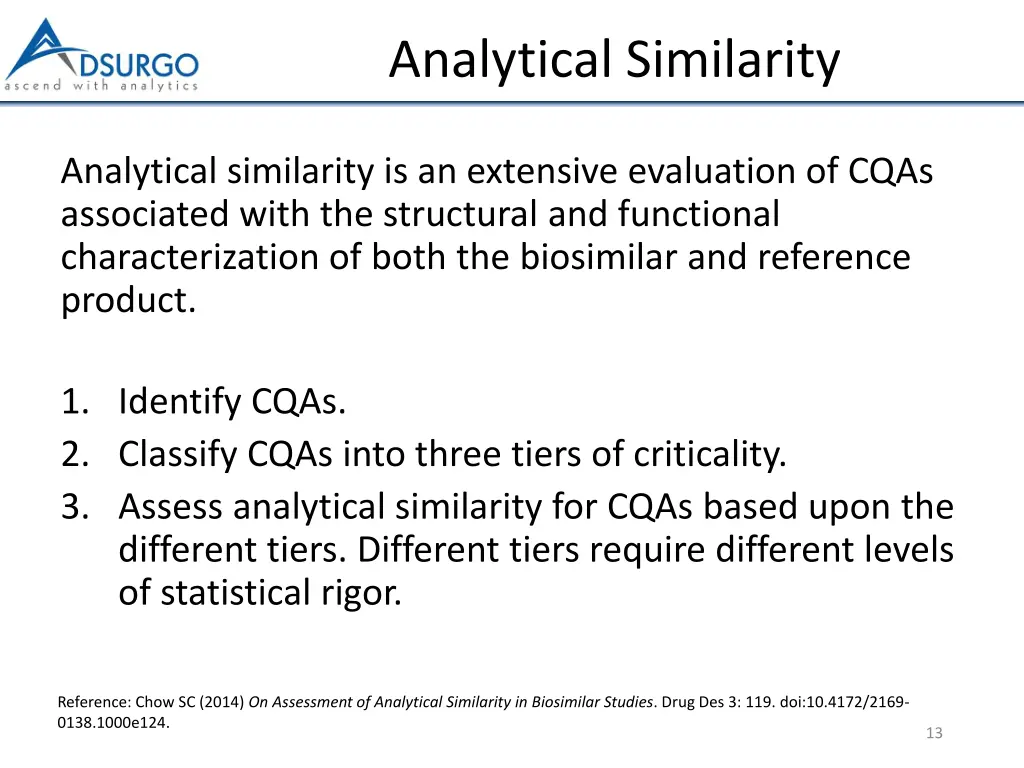 analytical similarity 1