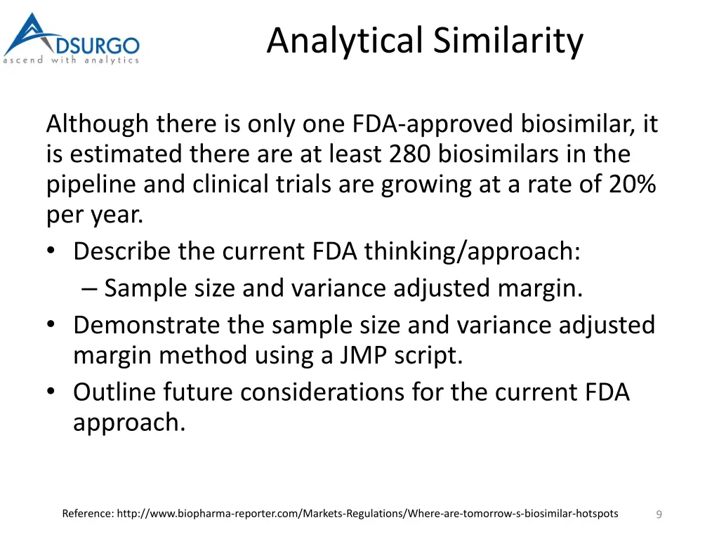 analytical similarity