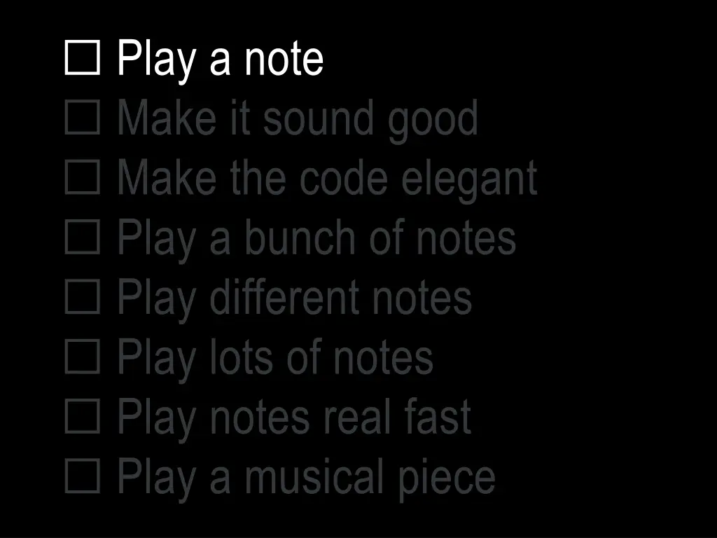 play a note make it sound good make the code 1