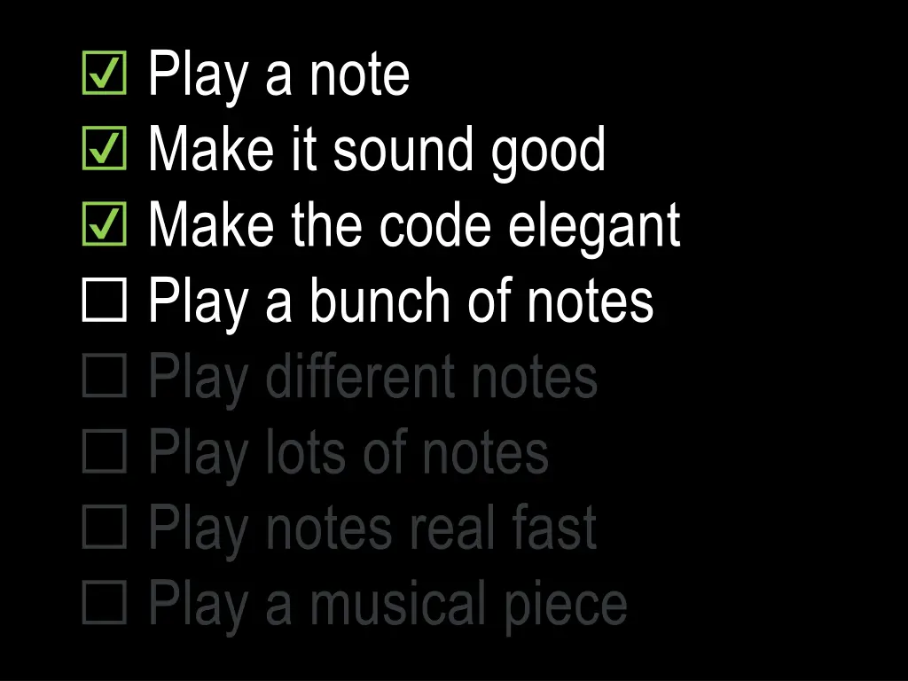 play a note make it sound good make the code 4