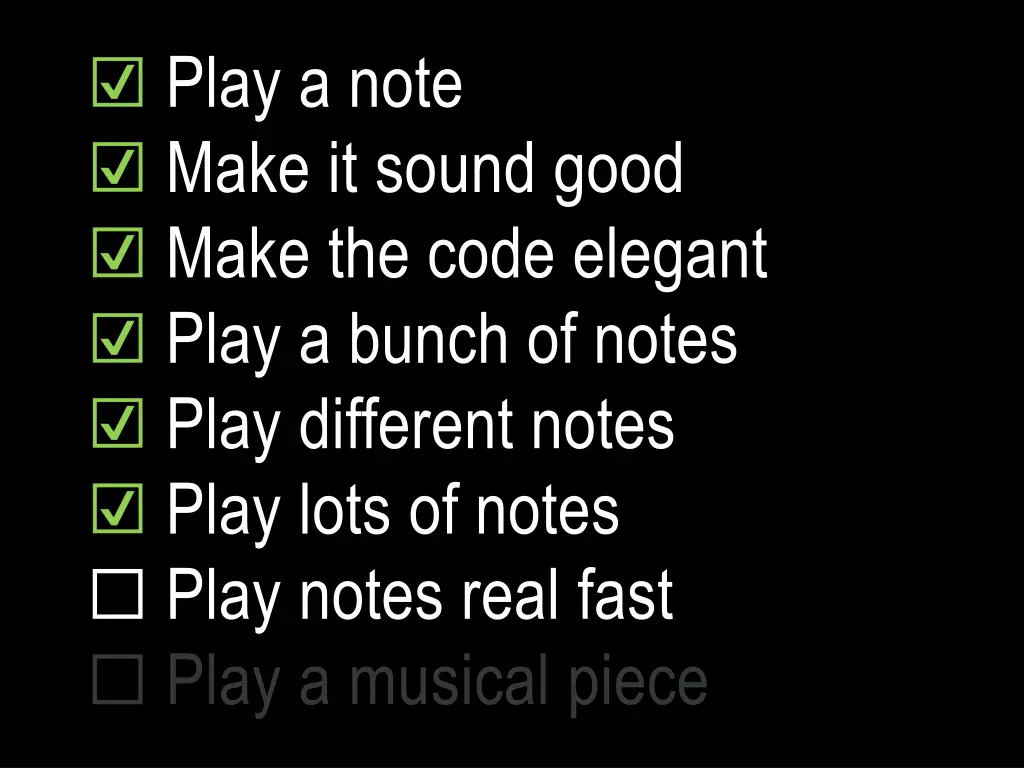 play a note make it sound good make the code 7