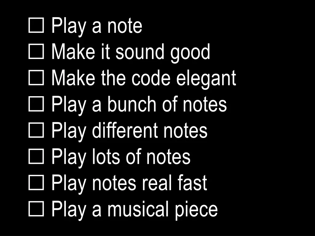 play a note make it sound good make the code