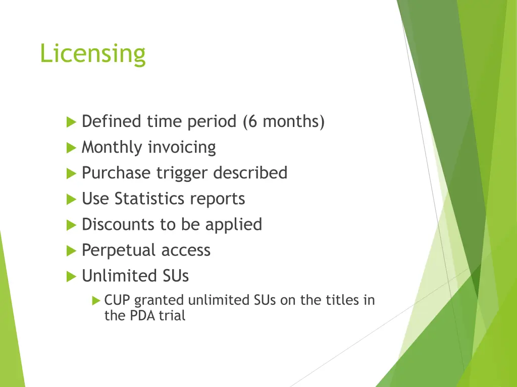 licensing