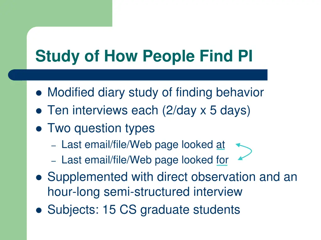 study of how people find pi 1