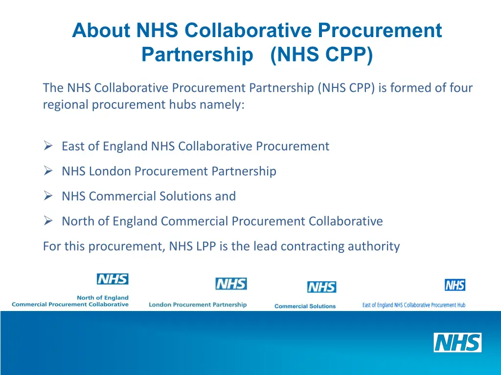 about nhs collaborative procurement partnership