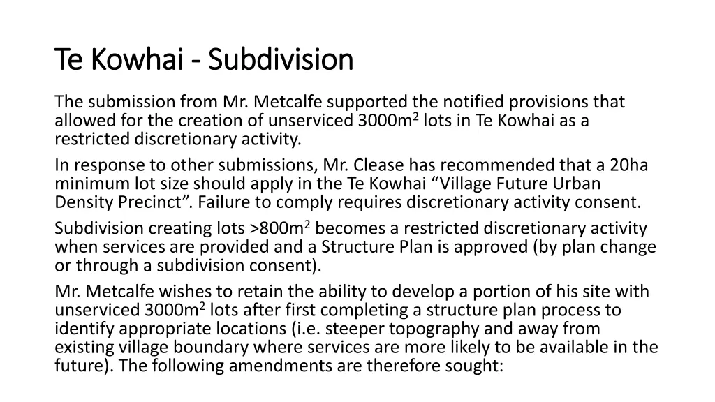 te te kowhai kowhai subdivision