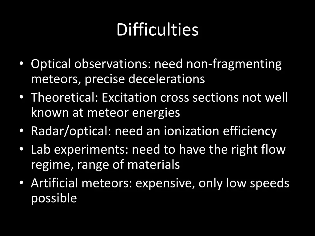 difficulties