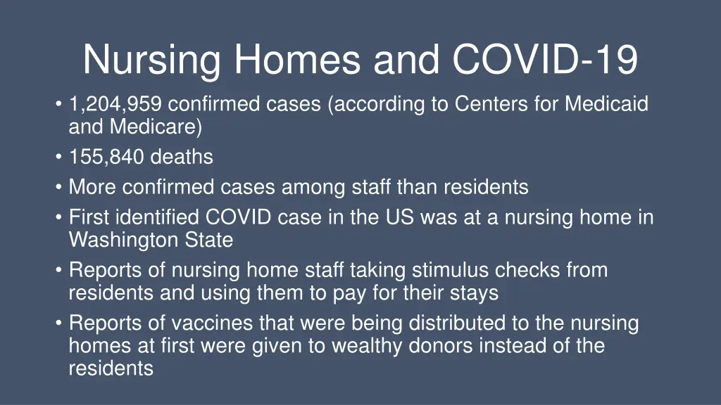 nursing homes and covid 19 1 204 959 confirmed