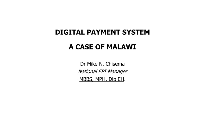 digital payment system