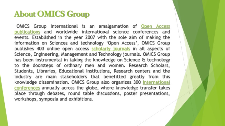 about omics group about omics group