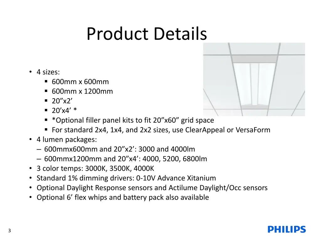 product details