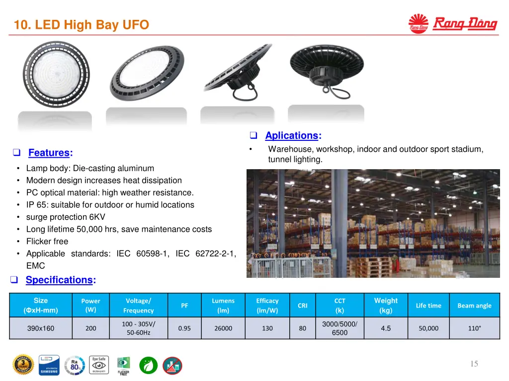 10 led high bay ufo