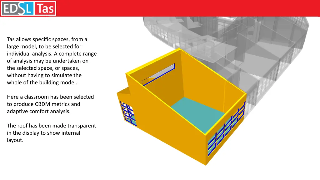 tas allows specific spaces from a large model