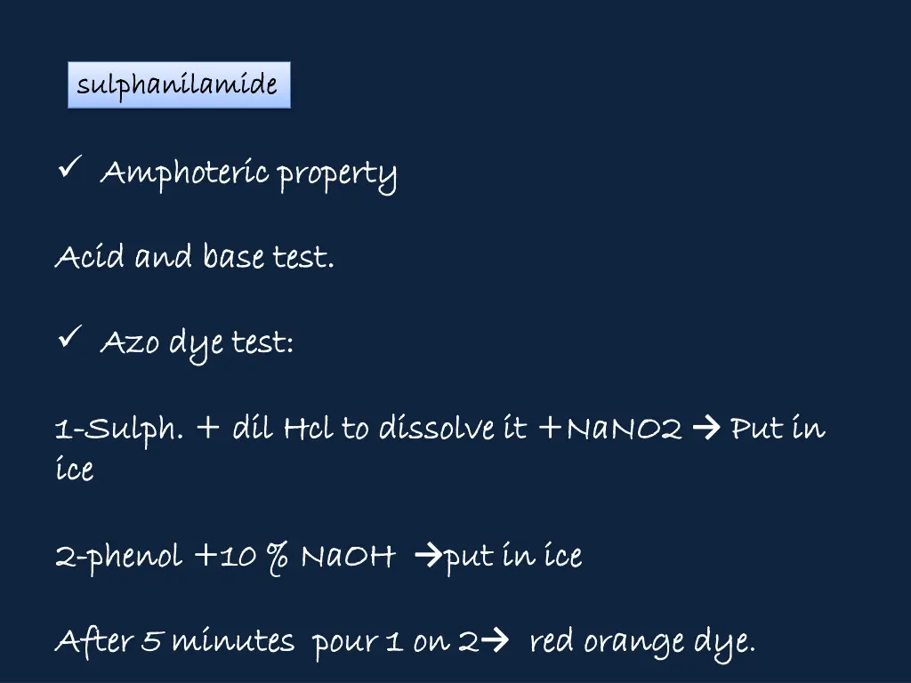 sulphanilamide sulphanilamide 2