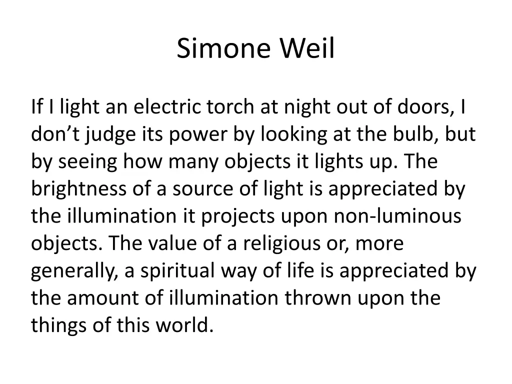 simone weil