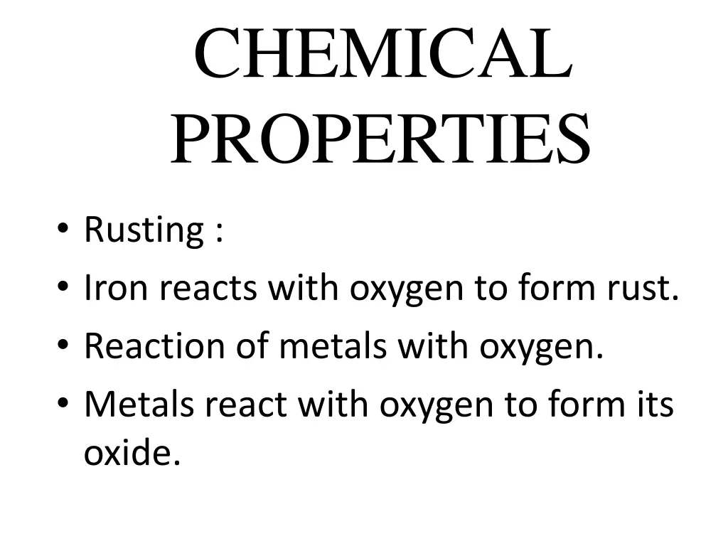 chemical properties