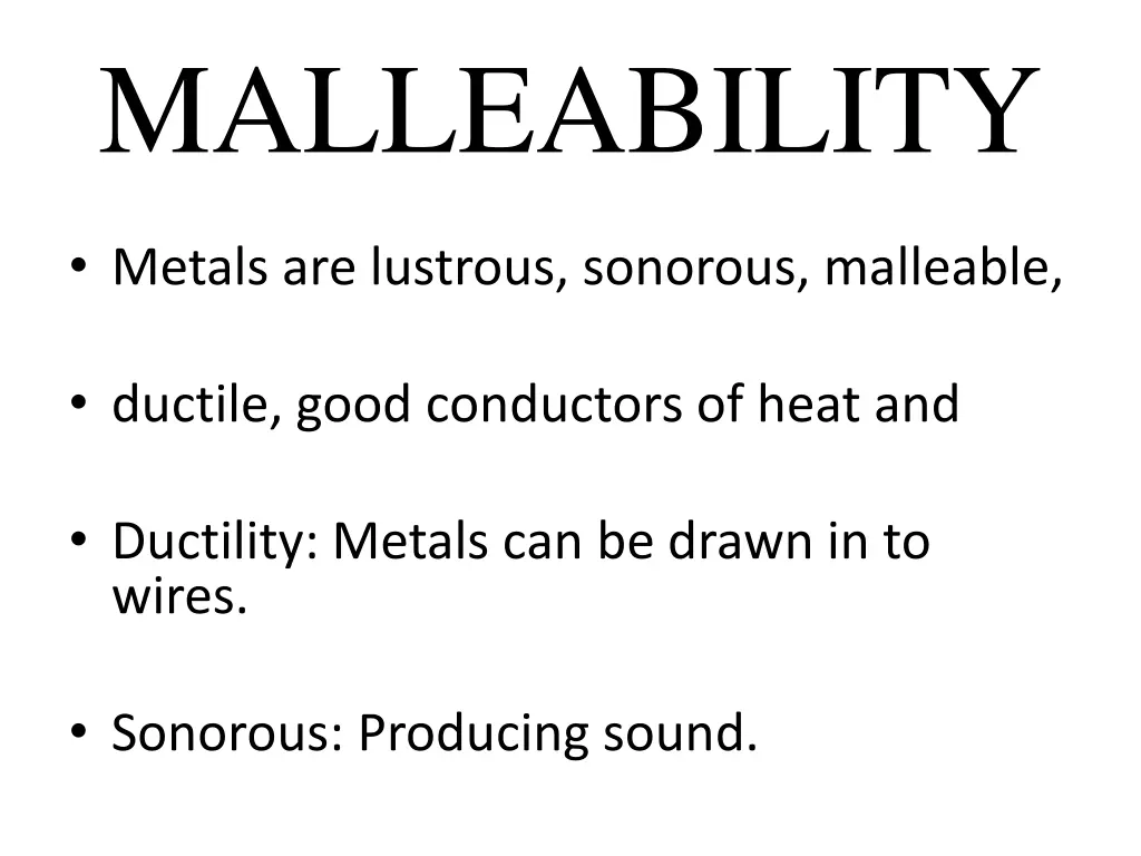 malleability