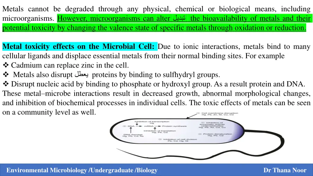 metals cannot be degraded through any physical