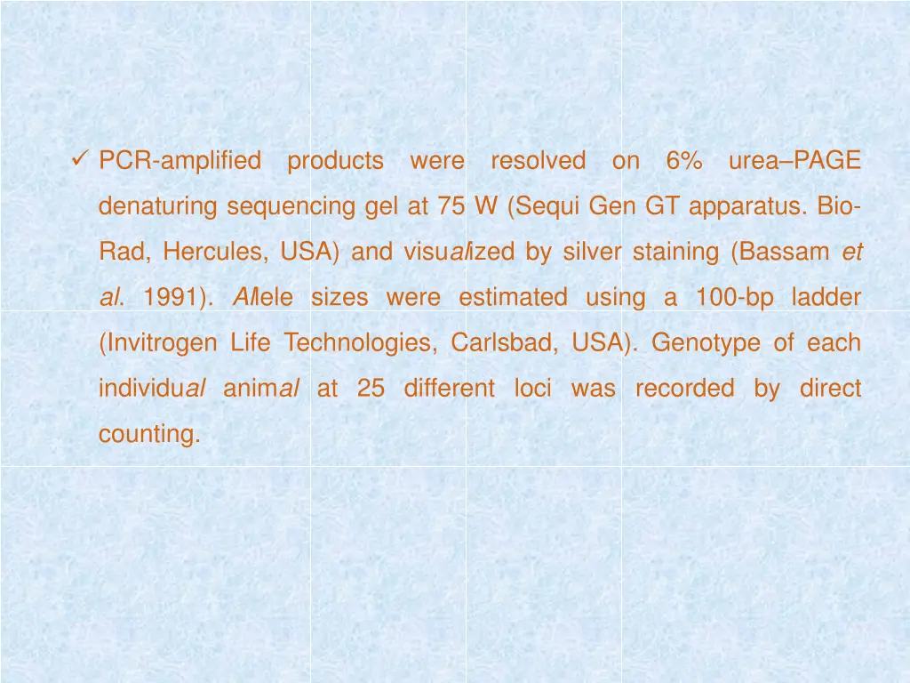 pcr amplified products were resolved on 6 urea