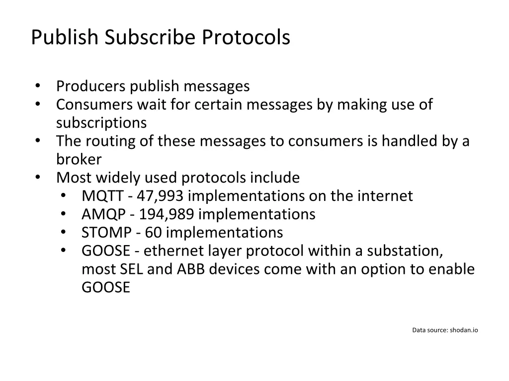 publish subscribe protocols