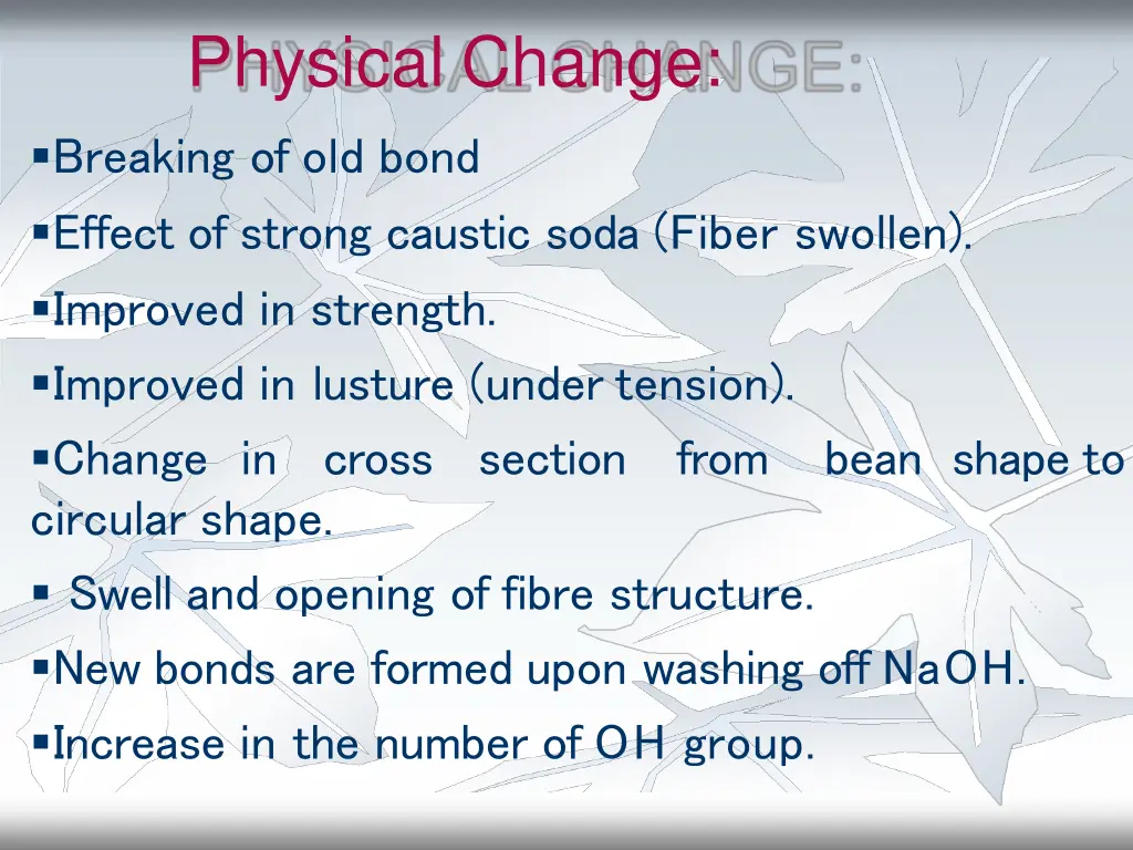 physical change