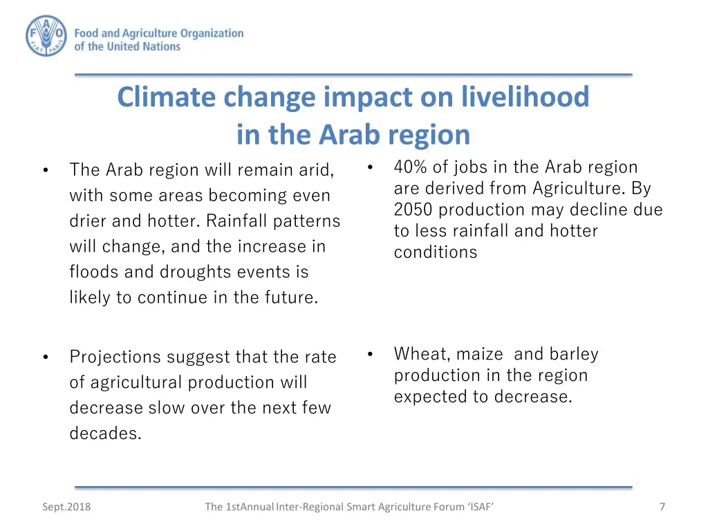 climate change impact on livelihood in the arab